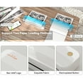 thumbnail image 4 of Riwcyla P40 A4 Portable Thermal Printer Wireless Mobile Photo Printer Support 2''/3''/4''/216mm/210mm A4&A5 Paper Width Inkless Printing PDF File Webpage Contract Picture for Travel Office Car Home, 4 of 6