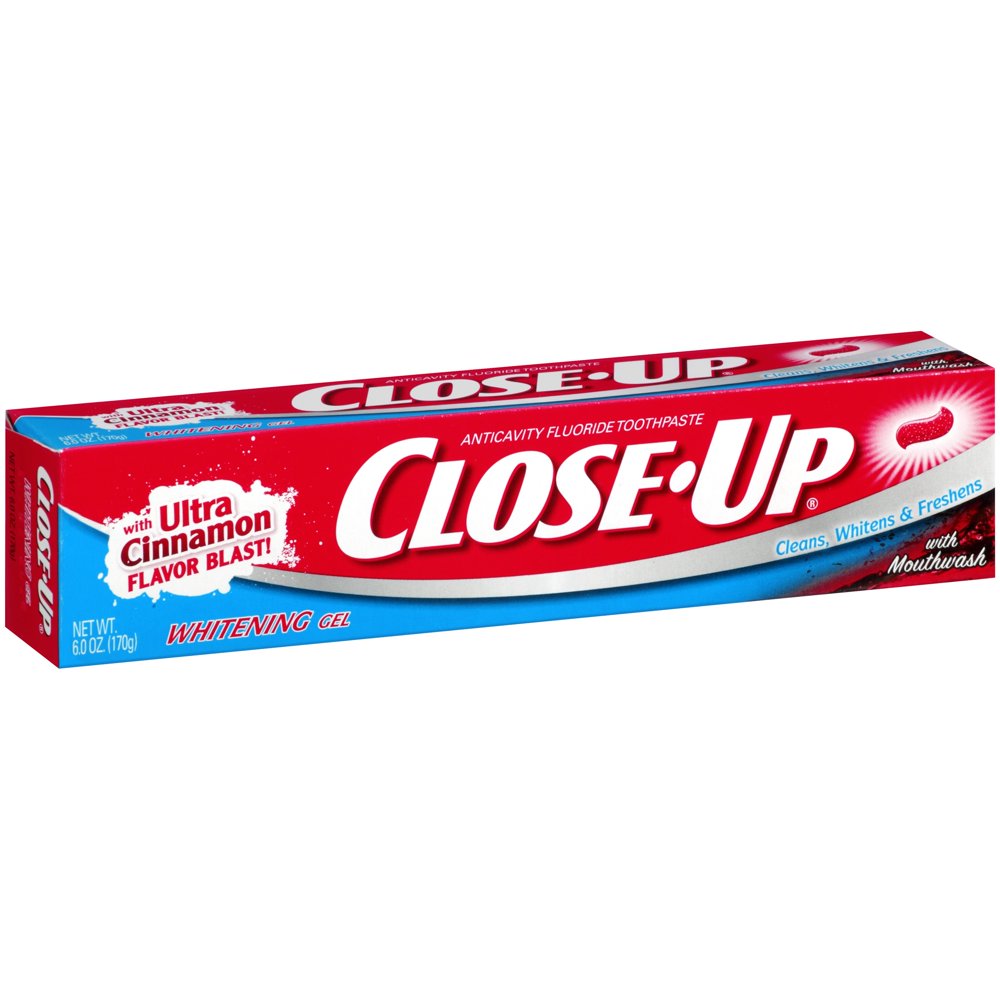 CloseUp® Whitening Gel with Mouthwash Toothpaste 6 oz. Box Walmart