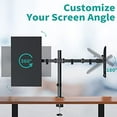 thumbnail image 3 of MOUNT PRO Support Double pour Moniteur, Bras de Moniteur à Hauteur Réglable s'Adaptant à un Écran d'Ordinateur LCD de 13 à 32 Pouces, Support de Moniteur pour Bureau pour 2 Moniteurs, Support VESA 75x75/100x100 mm, Chacun Supporte jusqu'à 19,8 Lb, 3 of 5
