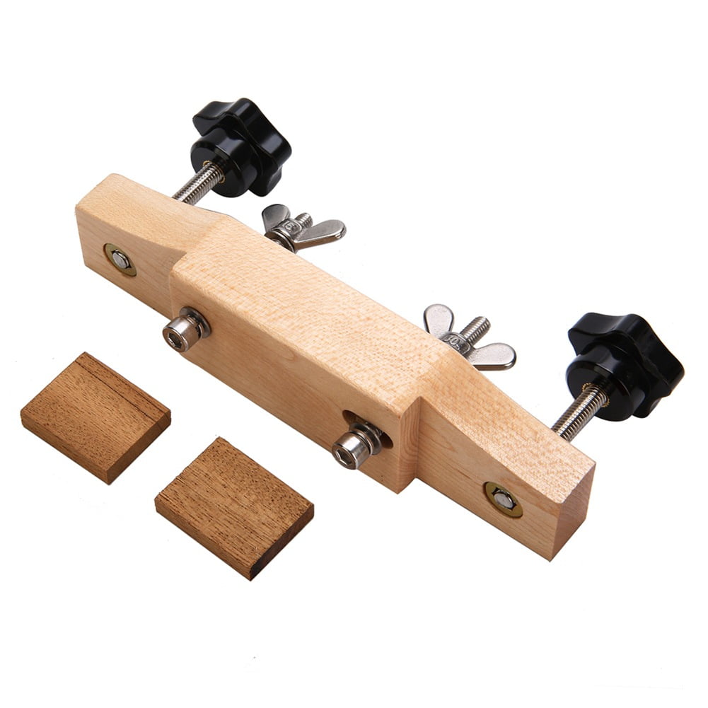 Universal Acoustic Guitar Bridge Clamp, Premium Maple Guitar Bridge Holding Repair Luthier Tools, Ideal for Classical Acoustic Guitars, Ukuleles, Mandolins, and Other Stringed Instruments