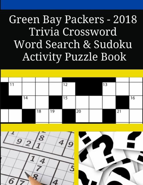 Green Bay Packers 2018 Trivia Crossword Word Search Sudoku Activity 