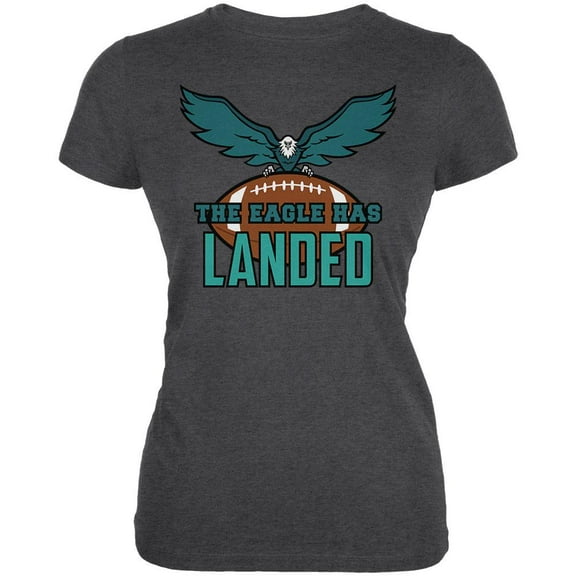 The Eagle Has Landed Football Juniors Soft T Shirt Deep Heather 2XL
