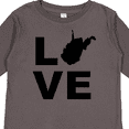 thumbnail image 4 of Inktastic Love West Virginia Boys or Girls Long Sleeve Toddler T-Shirt, 4 of 5