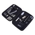 thumbnail image 6 of BIMZUC 27-Piece Mini Tool Set Household Repair Tool Kit, Portable Hand Mechanics Tools with Needle Nose Pliers, Tape Measure, Hex Wrenches, Screwdriver Bits & Handle with Storage Iron Case, 6 of 9