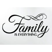 Family is Everything Wall Decor Decal Quote Word Vinyl Sticker Family Decals for Wall Room Art Decoration #3071