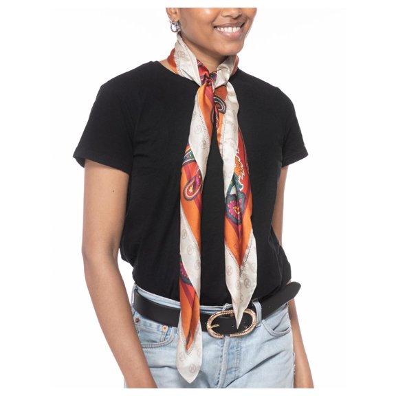 Giani Bernini Womens Satin Paisley Square Scarf