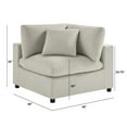 thumbnail image 3 of Comfort Pointe Casella Modular Beige Polyester Fabric 2-Piece Sofa, 3 of 12