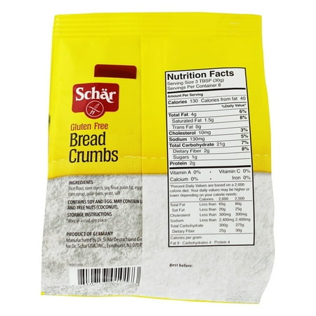Schar - Gluten Free Bread Crumbs - 8.8 oz. | Walmart Canada