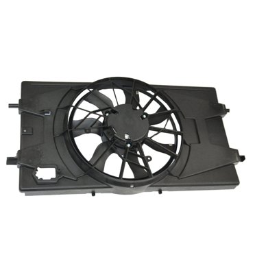 Dual Radiator Cooling Fan Assembly For 05-07 Chevy Silverado Tahoe Avalanche Suburban GMC Yukon
