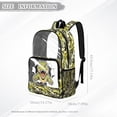 thumbnail image 7 of COEQINE Clear Backpack 17 Inch Transparent PVC & Polyester Backpack, Heavy Duty Lightweight Travel Daypack, Large Capacity Bookbag Work Bag for Boys Kids Men, Dinosaur Camo Green, 7 of 7