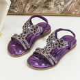 thumbnail image 2 of Otqutp Baby Girls Soft Sequins Sandals Elegant Fancy Glitter Open Toe Strap Shoes Toddler Flat Summer Wide Sandals Fancy Formal, 2 of 6