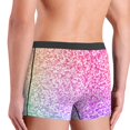 thumbnail image 4 of Men's Boxer Briefs, Colorful Glitters Soft Comfy Mens Underwear Boxer Briefs Breathable With Widen Waist, 4 of 7