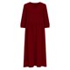 thumbnail image 2 of TaTaai Women's V-neck Pleated Loose Linen Solid Color Dress Three-quarter Sleeve Sun Protection Casual Comfortable Dress for Spring Summer Gift, 2 of 9