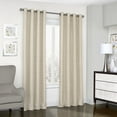 thumbnail image 4 of Eclipse  Trevi Blackout Grommet Window Curtain Panel Spa 108 Inches, 4 of 5