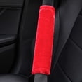 thumbnail image 4 of Almohadilla de hombro para cinturón de seguridad de piel de oveja sintética suave para una conducción más cómoda, compatible con adultos y niños jóvenes: automóvil, camión, SUV, avión Sincero Hogar, 4 of 5