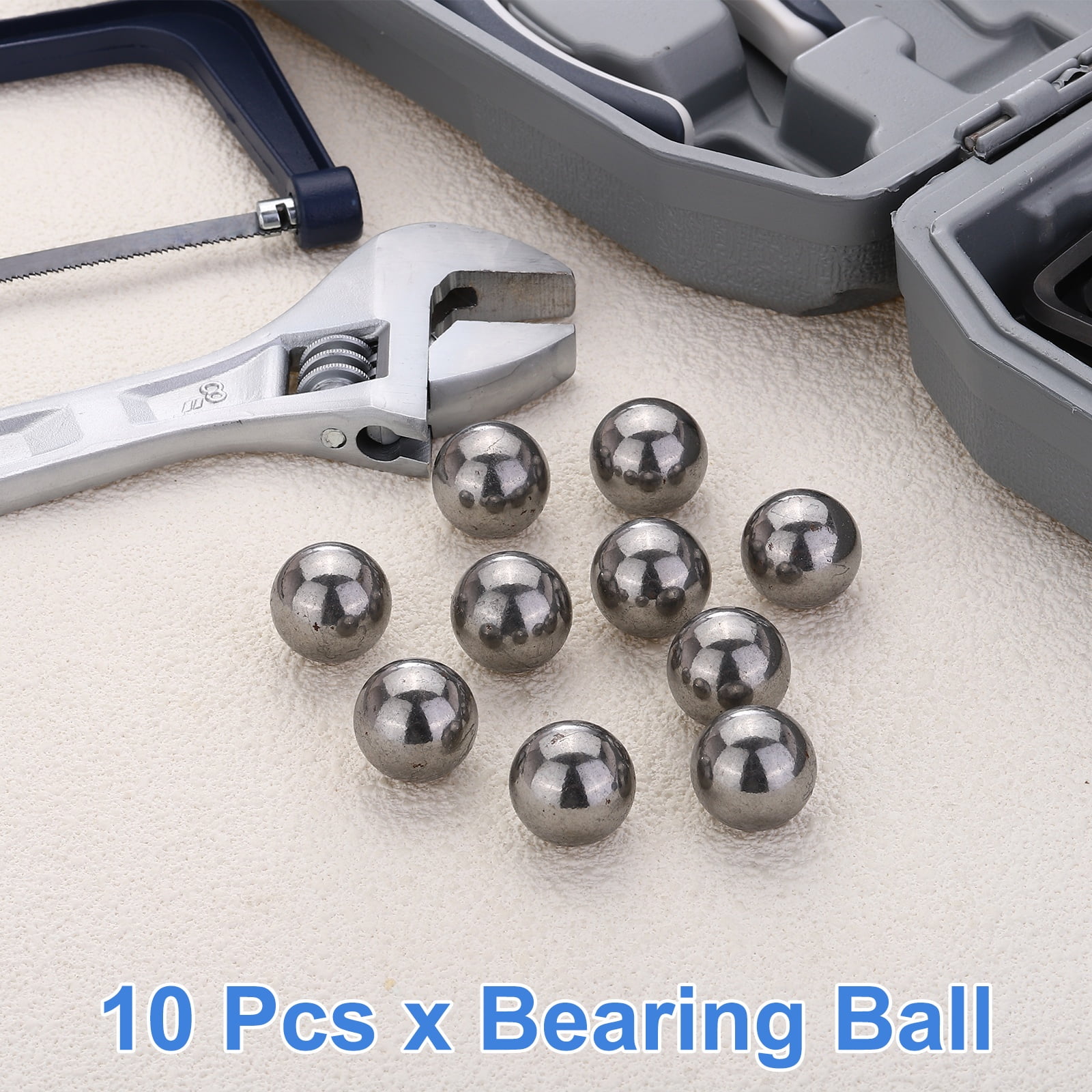10Pack 20mm Bearing Balls, Solid Carbon Steel G1000 Precision Balls for Bearings Bicycles Casters Automotive Part and DIY (Mirror Polished)