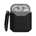 thumbnail image 2 of UAG Compatible with Airpods (1st & 2nd Gen) Case Full-Body Protective Soft-Touch Silicone Case with Detachable Carabiner, Standard Issue Hard Case_001, Black/Grey, 2 of 8