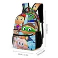 thumbnail image 2 of Super Why Backpacks Cute School Bag Bookbag Casual Daypack Outdoor Travel Back Pack, 2 of 8