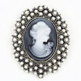 thumbnail image 1 of Broche vintage de mujer, broche de perla, broche de moda de mujer, broche de plata antigua, joyería de lujo real vintage, regalo de cumpleaños, 1 of 4
