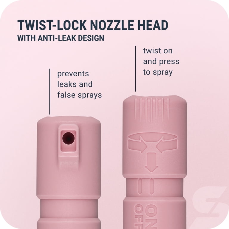 SABRE Mighty Discreet Pepper Spray with Snap-Clip Keychain, 0.18