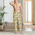 thumbnail image 4 of Salouo Cartoon Chicken Print Pajama Pants for Men, Lounge Pants Elastic Waistband Casual Men's sleepwear Loungewear Sleep Pajama Pant -X-Large, 4 of 7