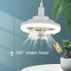 thumbnail image 2 of Ventilador de Techo de 48 W con Luz LED Control Remoto Enfriamiento Giratorio de 360° Luz de Ventilador EléCtrico Luz de Techo Decorativa para Interiores-A, 2 of 5