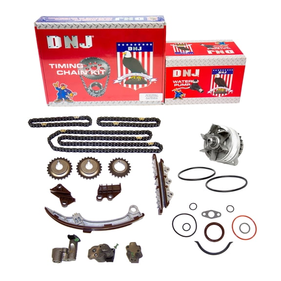 DNJ TK644WP Timing Chain Kit with Water Pump Fits Cars & Trucks 01-04 Infiniti 3.5L V6 DOHC 24V