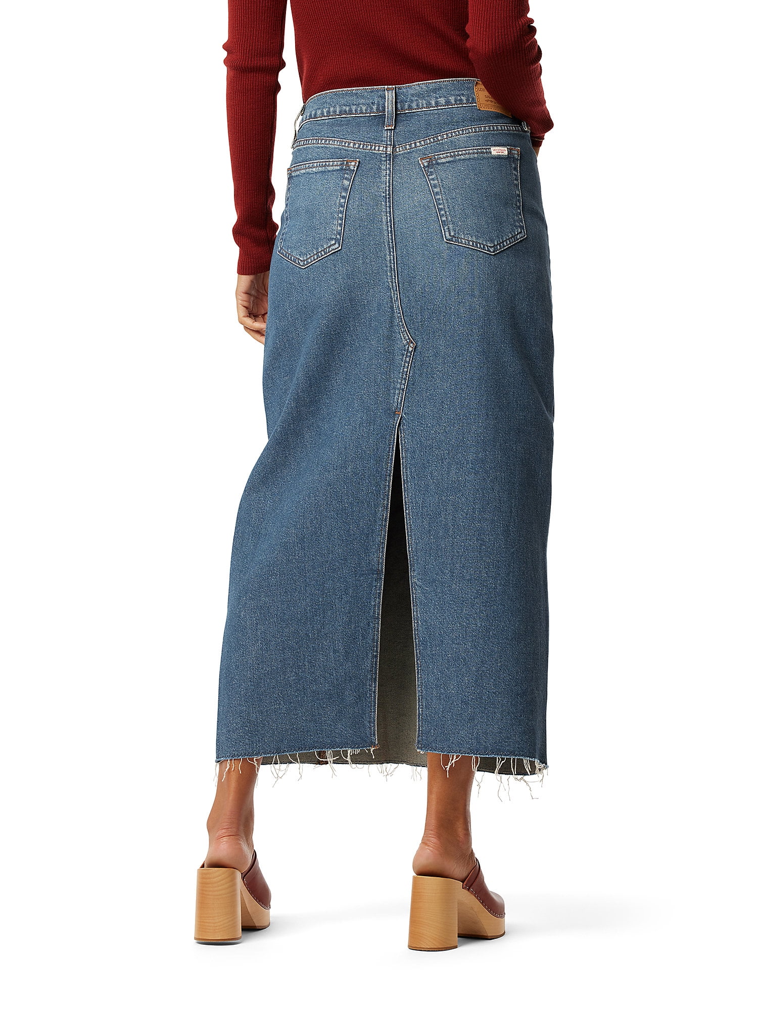 Levi Strauss Signature Women's and Women's Plus Maxi Denim Skirt, Sizes 0-28
