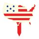 thumbnail image 2 of Independence Day Flag Ground Insert Decorative Crafts Garden Garden Plug-in Decorative, 2 of 5