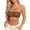 Coffee, variant on Self Adhesive Bra for Women Strapless Bralette with High Support Deep V Backless for Large Bust, Reusable No Strap Tube Top Bras,Light Pink