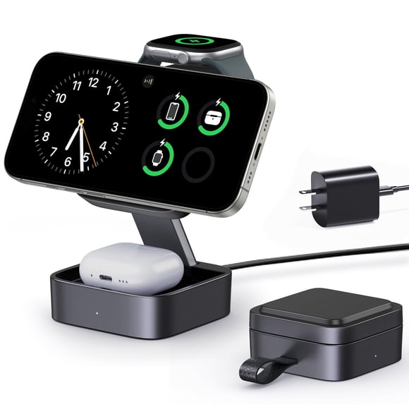 Estación de carga inalámbrica KEEPRO 3 en 1 plegable MagSafe