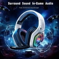 thumbnail image 2 of Auriculares para juegos Ozeino inalámbricos de 2,4 GHz para PC PS5 PS4 Switch, 2 of 7