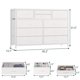 thumbnail image 3 of Moderno 10-cajón fabric cómoda para bedrooms - a lightweight y spacious almacenamiento organizer con fabric bins, also functions as a 45-pulgada de anchura mesa de TV para living rooms y hallways, 3 of 7