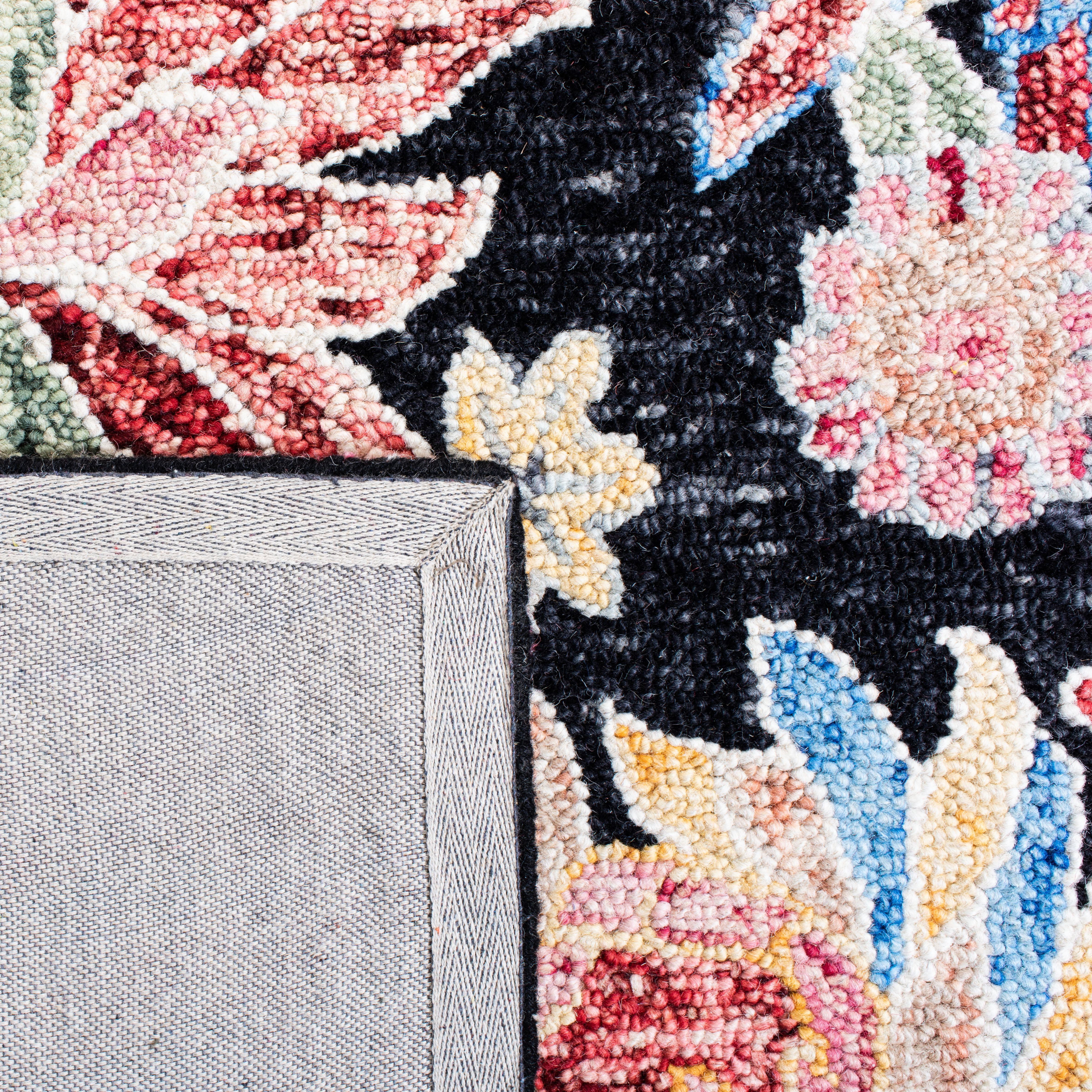 Safavieh Jardin Dahila Floral Area Rug, Charcoal/Red, 5' x 8'