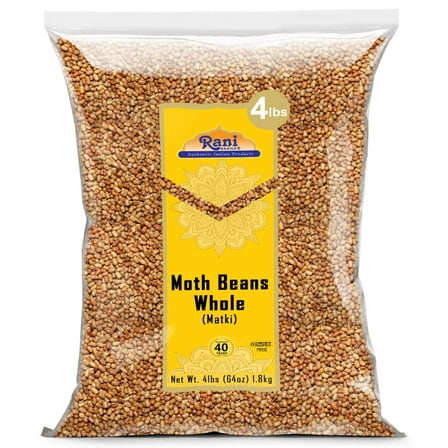 Rani Moth Beans Whole 64oz (4lbs) 1.81kg Bulk ~ All Natural | Gluten Friendly | Non-GMO |  Kosher  | Vegan | Indian Origin