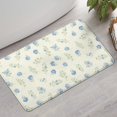 thumbnail image 2 of Pioneer Flower Floral Print Pattern Bathroom Rugs Mat, Non Slip Microfiber Bathroom Rug with Rubber Backing, Soft Mats for Bathroom Floor Tub Shower, 17"x30", 2 of 5