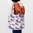 thumbnail image 4 of Vsdgher Orchids Flowers Print canvas Tote Bag, Lightweight Cloth Bags, Suitable for shopping, groceries, travel, 4 of 4