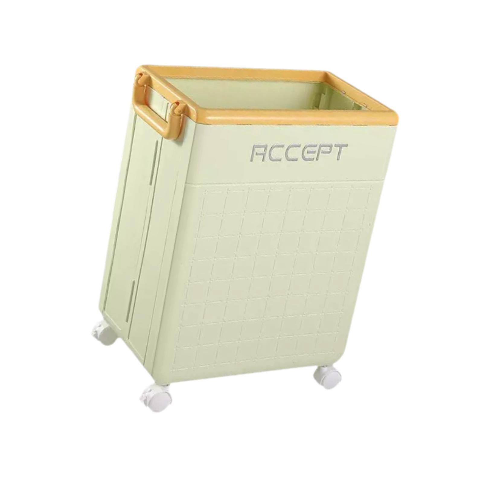 Fiocias Gym Equipment Storage Rack with Wheels for Foam Rollers Dumbbell Kettlebells Green