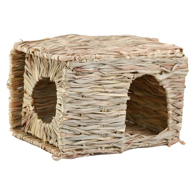 Casa de hierba Salvador Casa de Hierba para Conejos nido cabaña de cama plegable escondida de césped hecha a mano