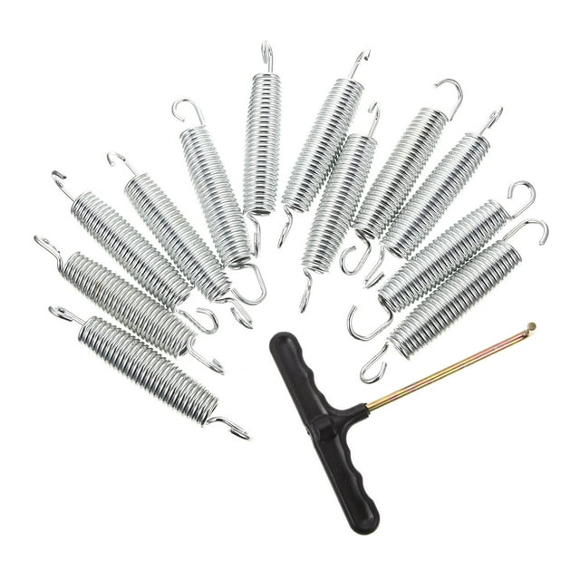 BRIGHTFUFU 12 x Springs Trampoline Springs Replacement for Hanging Plants for Home Users