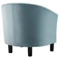 thumbnail image 5 of Modway Prospect Channel Tufted Performance Velvet Armchair Set of 2 in Light Blue, 5 of 5