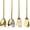 2. Gold, variant on Stainless Steel Kitchen Utensils Set 4 count, Cooking Utensils Set, Kitchen Tools Spatulas Set, Cooking Spoons, Essentials Kitchen Gadgets Accessories