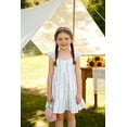 thumbnail image 3 of MAMAMI Kids Baby Girls Summer Boho Dress Sleeveless Floral Ruffle Toddler Girls Beach Sundress, 3 of 9