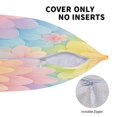 thumbnail image 5 of Multi-Size Linen Sofa Pillow Cover Invisible Zipper Open And Close Strong Use For Sofa Chair Garden Sofa Car Lightgreen Tie Dye Background Rainbow Colors_3 18"X18", 5 of 8