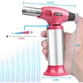 thumbnail image 2 of Sondiko Butane Torch, Adjustable Jet Flame Soldering Torch, Soldering Equipment Power Tools,Butane Torch Lighter,Blow Culinary Torch-Pink(Not Included Butane Gas), 2 of 7