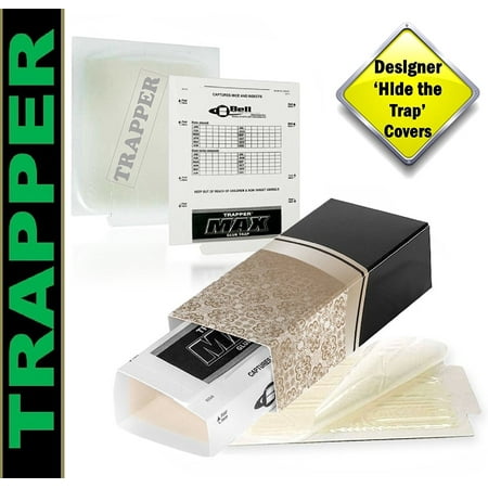 trapper glue traps and hide the trap tan covers 10 pack catch
