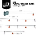 thumbnail image 6 of Joyfy 19.7ft Halloween Lights,30 LED Waterproof 3D Pumpkin Ghost Battery Operated String Lights with Timer 8 Lighting Modes Fairy Light for Window Indoor Outdoor Decor Halloween Party Decorations, 6 of 8