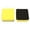 Yellow, variant on Craft Stationery Blackboard Eraser Double Layer EVA Sponge Square Cleaning Tool for Educational and Settings