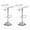 White, variant on CQAOE Adjustable Bar Stools Set of 2, Modern Swivel PU Leather Backless Bar Chairs, Airlift Height Adjustable Counter Stools for Kitchen Island, Dining Room, Home Bar (White)