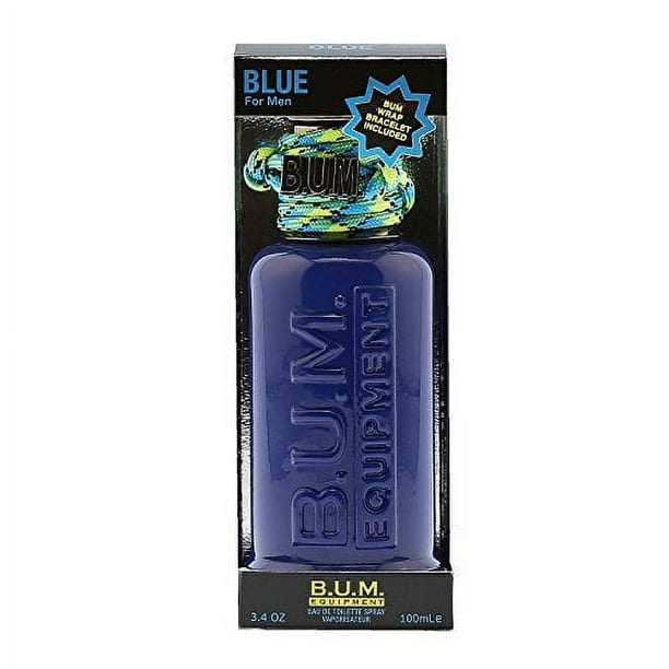 BUM EQUIPMENT Eau de Toilette Spray para hombres, azul, 3.4 onzas líquidas